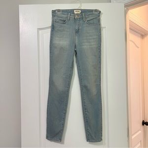 L’AGENCE Margot High Rise Light Wash Skinny Jeans